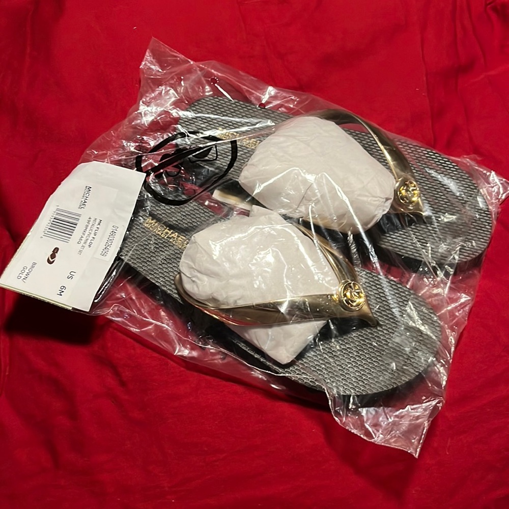 Michael Kors metallic PVC mini jet set